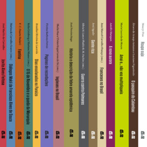 Lombadas de livros da Chão Editora