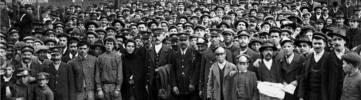 Foto da greve geral de 1917 em São Paulo